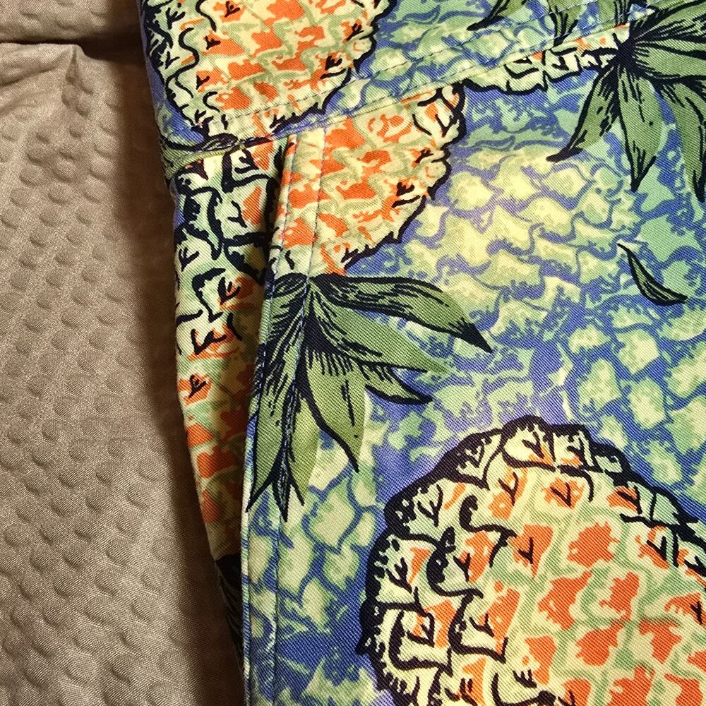 Pineapple Mini Skirt Summer Cruise TALBOTS sz8 - Picture 7 of 8